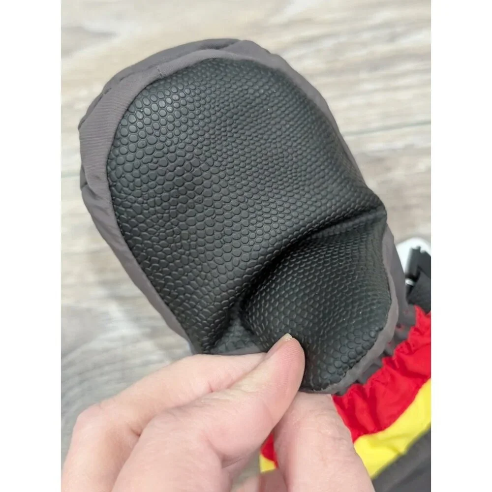 L-Bow Kids Waterproof Extra-Long Thinsulate Mittens Size Small Blue Red Yellow